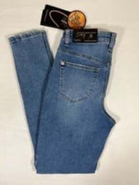 COPPERFLASH Women's Light Wash High Rise Ankle Skinny Denim Jeans Size 0 Curvy